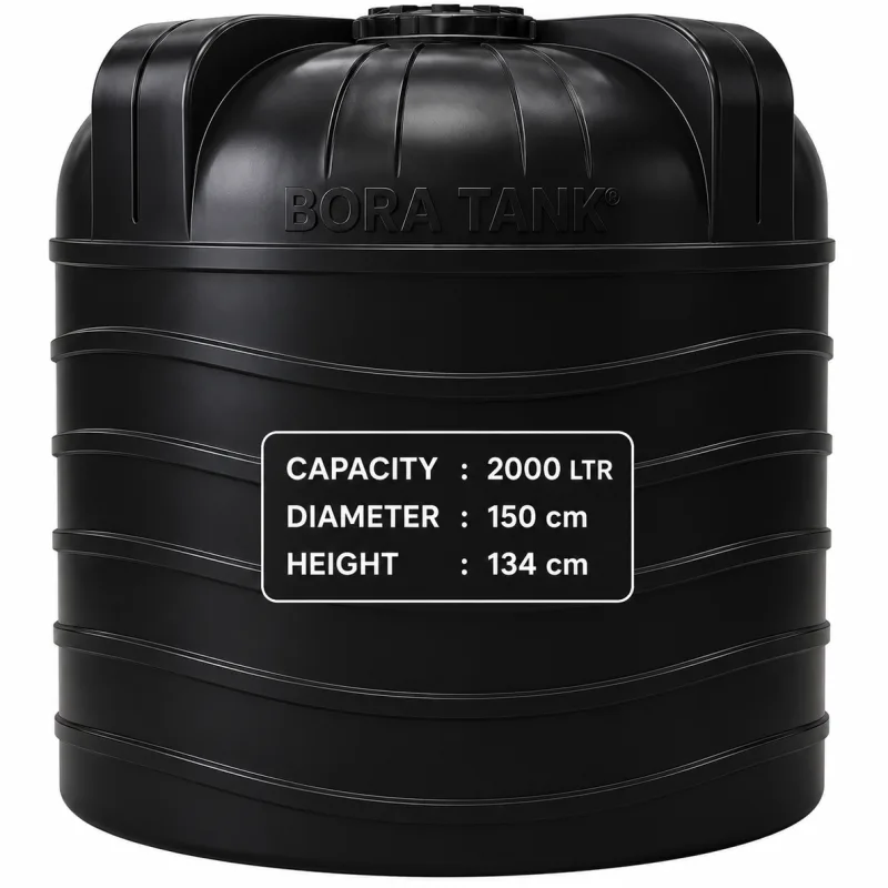 Bora Tank 2000ltr BM - (Diameter 150 x Height 134)cm
