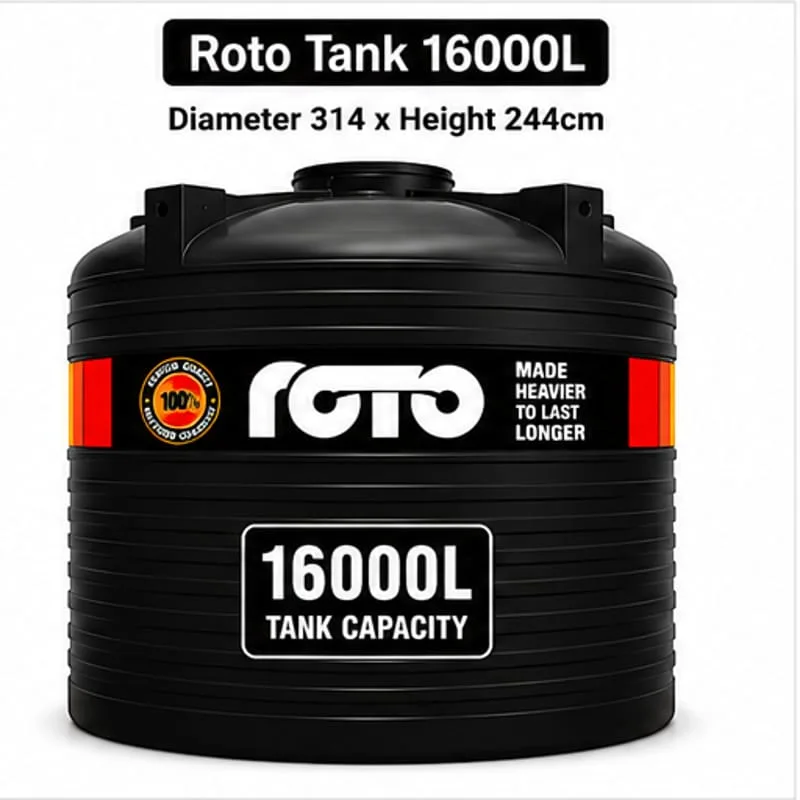 Roto Tank 16000ltr - (Diameter 314 x Height 244)cm