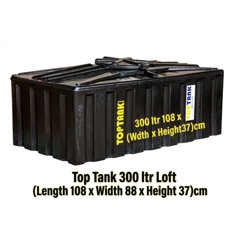 Top Tank 300 ltr Loft - (Length 108 x Width 88 x Height 37)cm