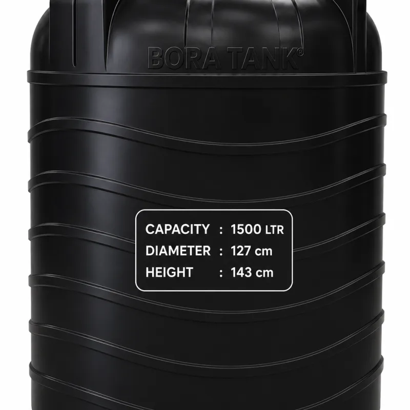 Bora Tank 1500 ltr - (Diameter 127 x Height 143)cm