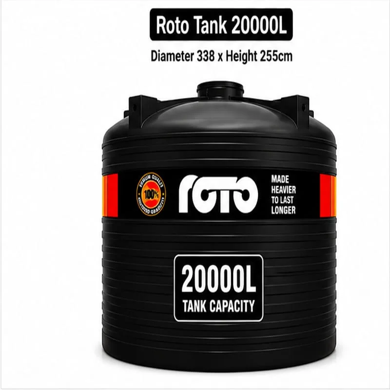 Roto Tank 20000ltr - (Diameter 338 x Height 255)cm
