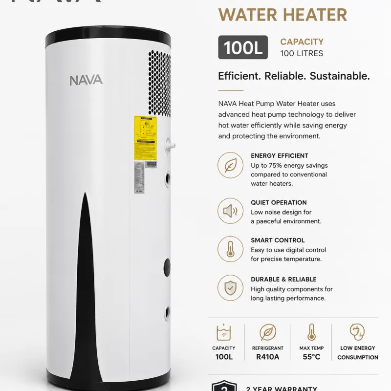 Nava Heat Pump Water Heater – 100 Litres