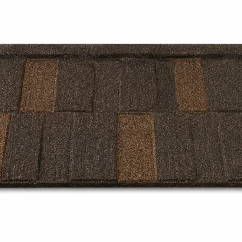 Decra Shingle Stone Coated Roofing Tile G26 - Coffee with Brown Patches