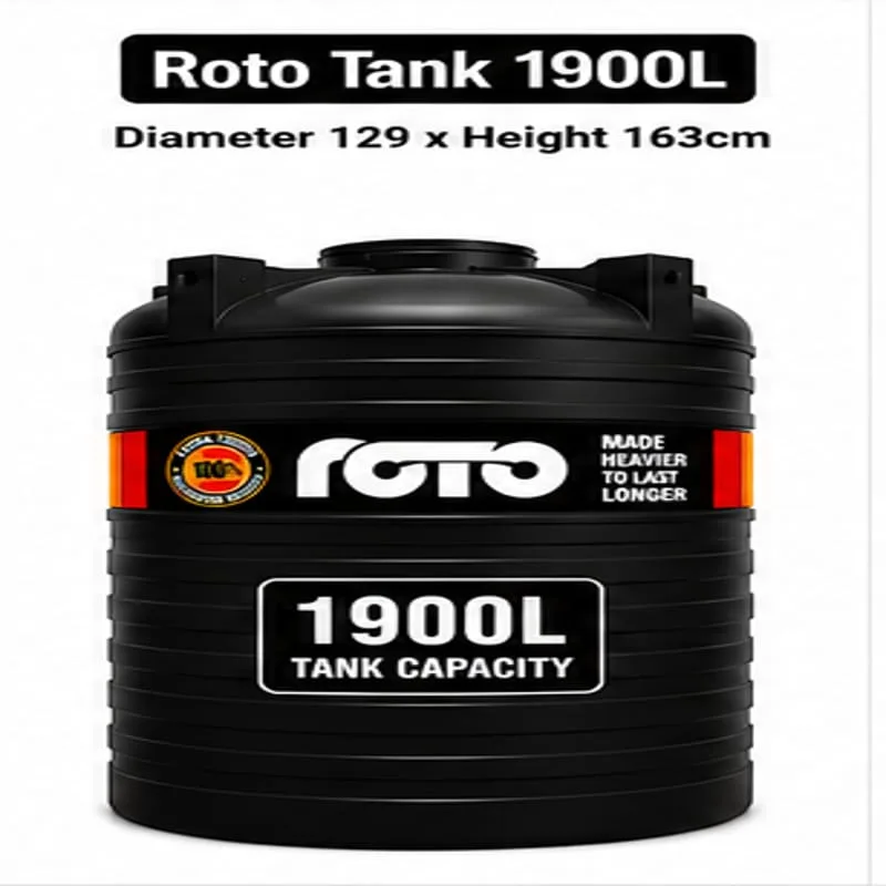 Roto Tank 1900ltr - (Diameter 129 x Height 163)cm