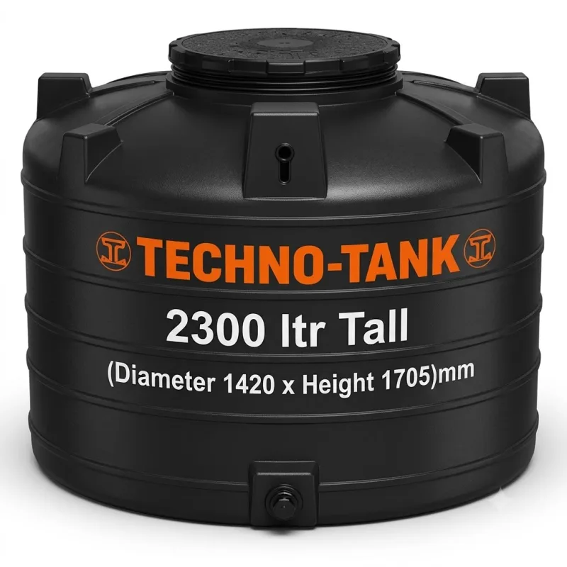 Techno Tank 2300 ltr Tall - (Diameter 1420 x Height 1705)mm