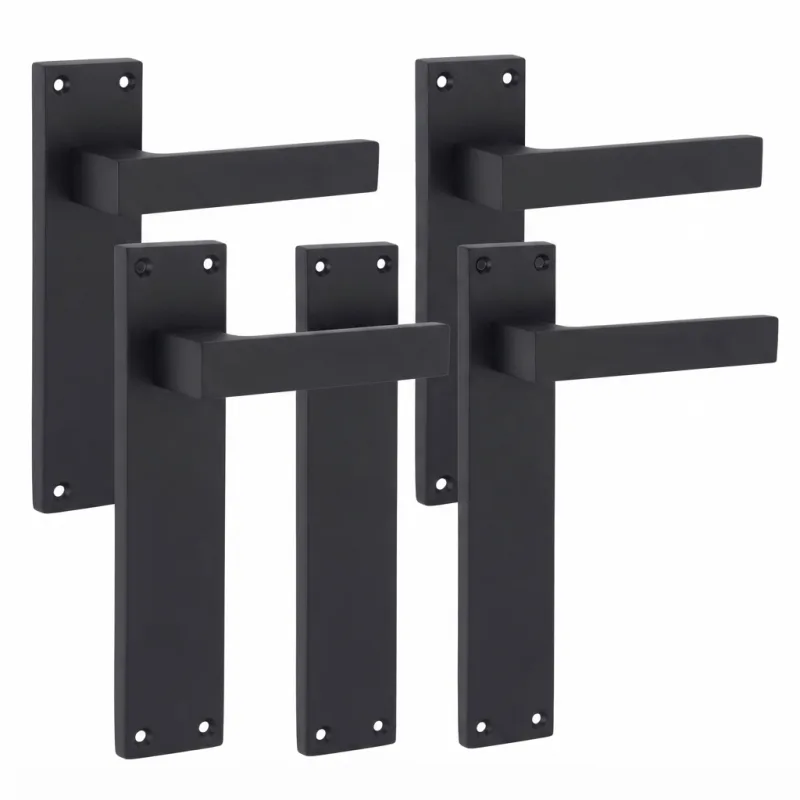Straight Handle 8" Black