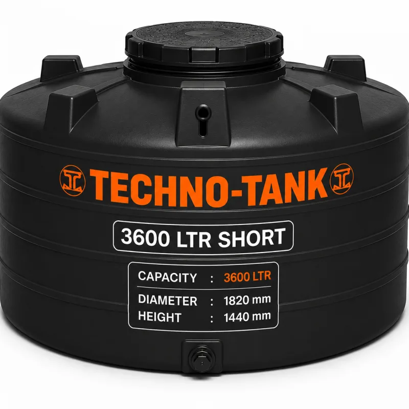 Techno Tank 3600 ltr short - (Diameter 1820x Height 1440)mm