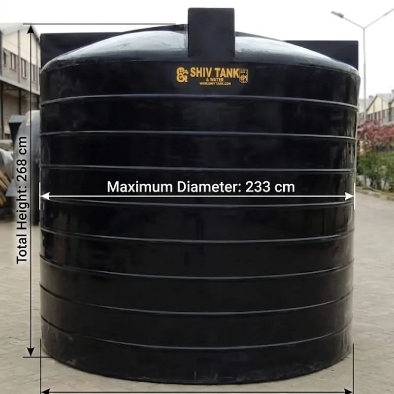 Shiv Tank 10000 Ltr Tall Tank - (Diameter 233cm x Height 268cm)