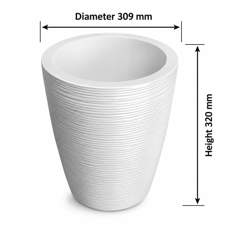 Top Tank 19 ltr Round Bucket / Flower Box - (Diameter 309 x Height 320)mm