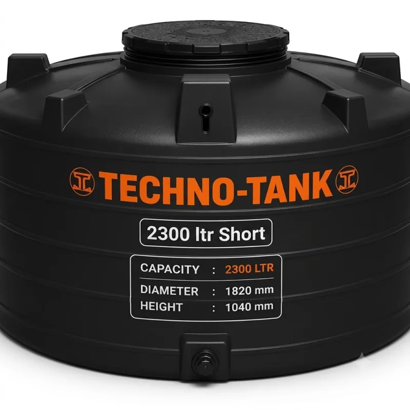Techno Tank 2300 ltr Short - (Diameter 1820 x Height 1040)mm