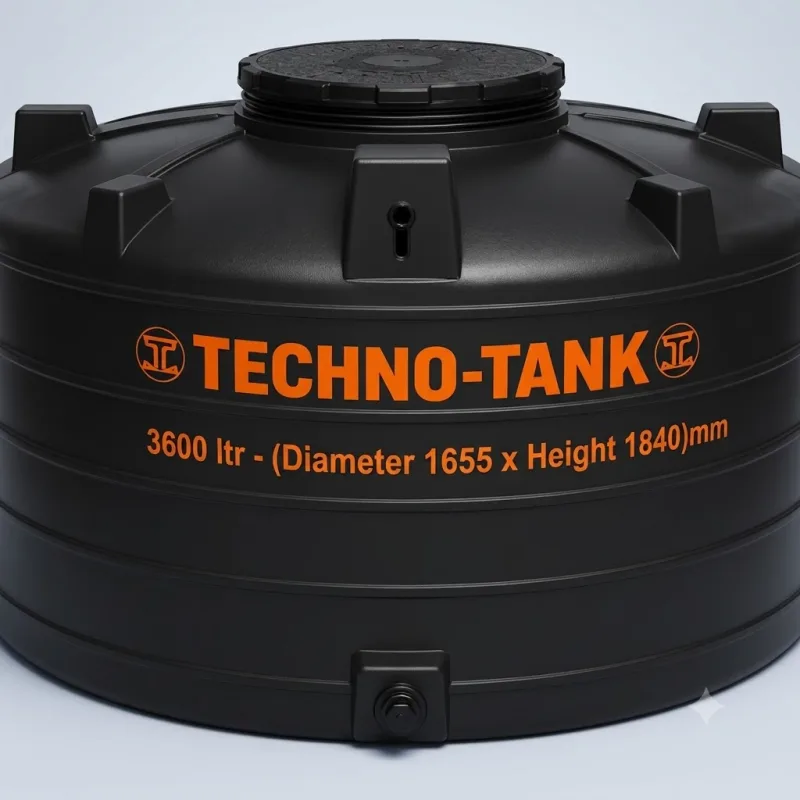 Techno Tank 3600 ltr - (Diameter 1655 x Height 1840)mm