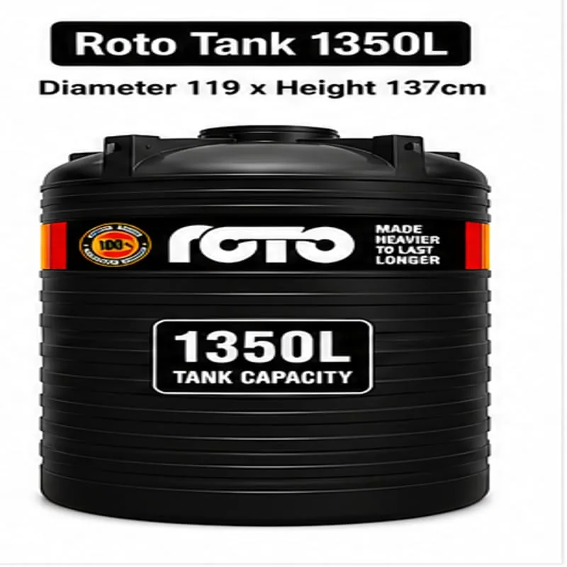 Roto Tank 1350 ltr - (Diameter 119 x Height 137)cm