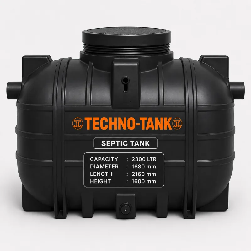 Techno Tank Underground 2300 ltr - (Diameter 1680 x Height 1600)mm