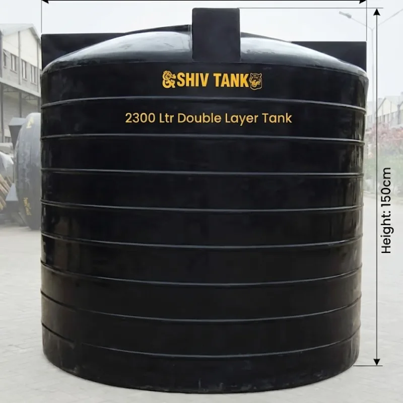 Shiv Tank 2300 Ltr Double Layer Tank - (Diameter 140cm x Height 150cm)