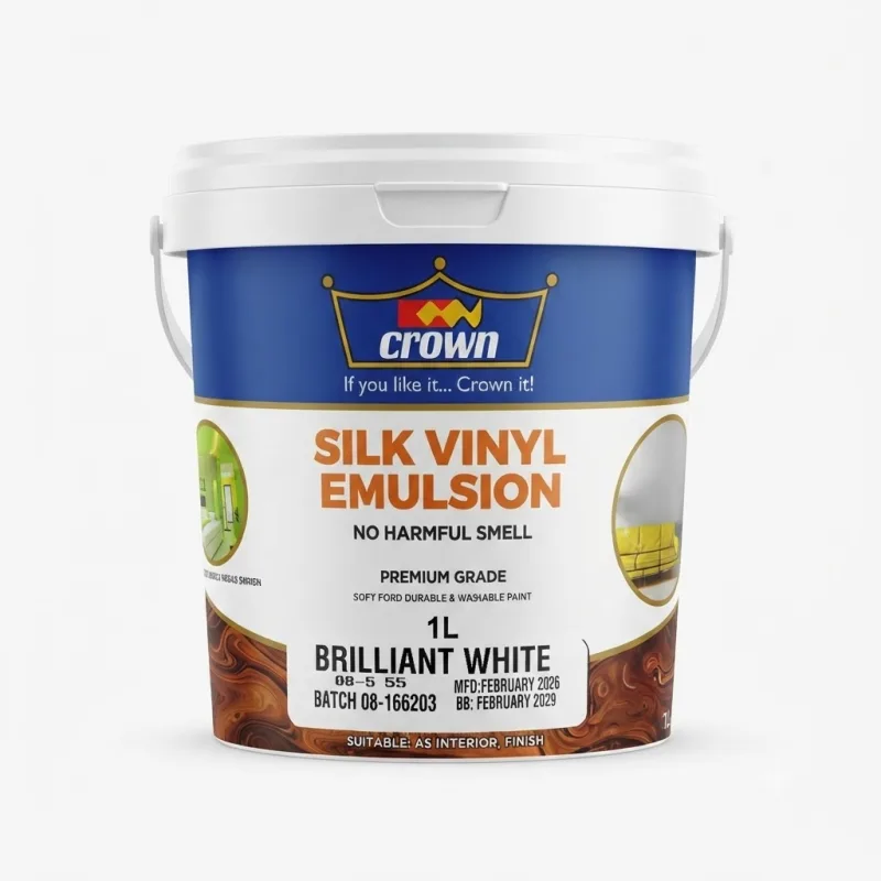 Crown Covermatt +2 Emulsion Brilliant White 1 Ltr