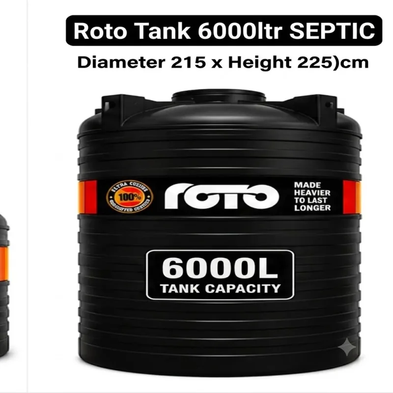 Roto Tank 6000ltr SEPTIC - (Diameter 215 x Height 225)cm