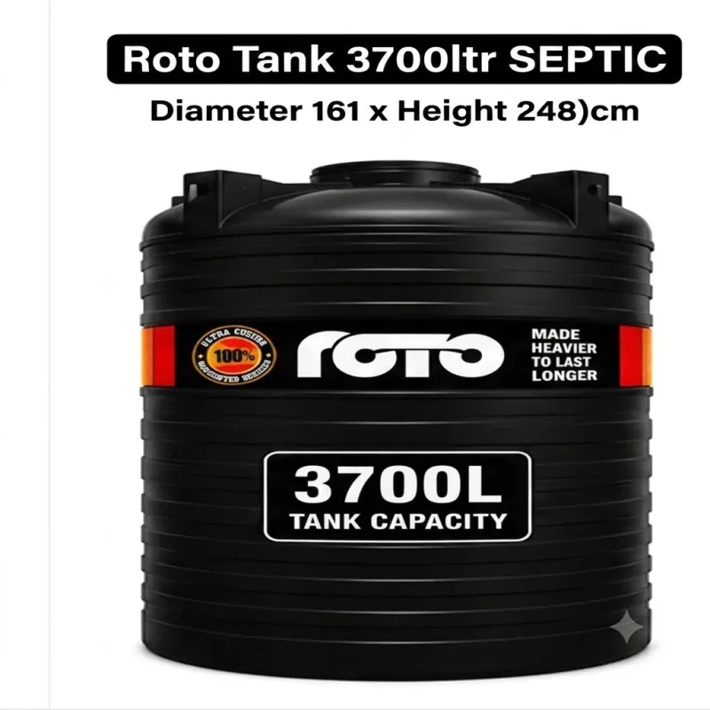 Roto Tank 3700ltr SEPTIC - (Diameter 161 x Height 248)cm