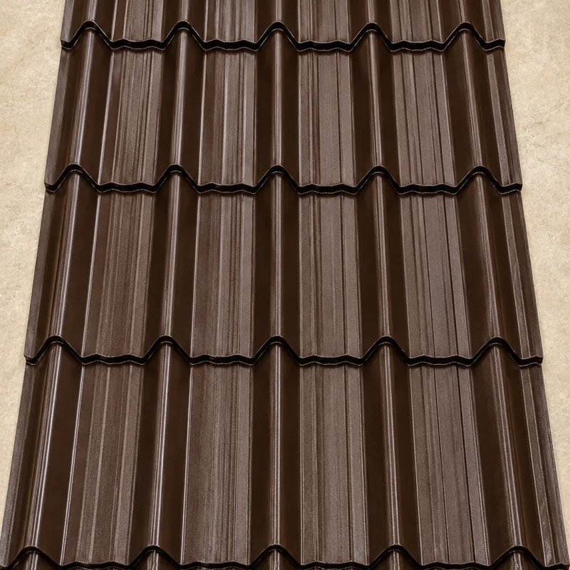Ruiru Mabati Classic Brick Tile Gauge 28 Matte Finish Chocolate Brown