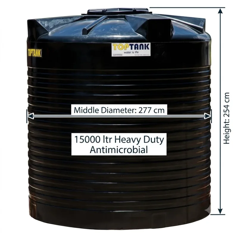 Top Tank 15000 ltr Heavy Duty Antimicrobial - (Diameter 277 x Height 254)cm