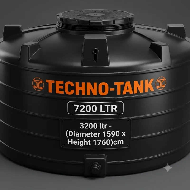 Techno Tank 3200 ltr - (Diameter 1590 x Height 1760)cm