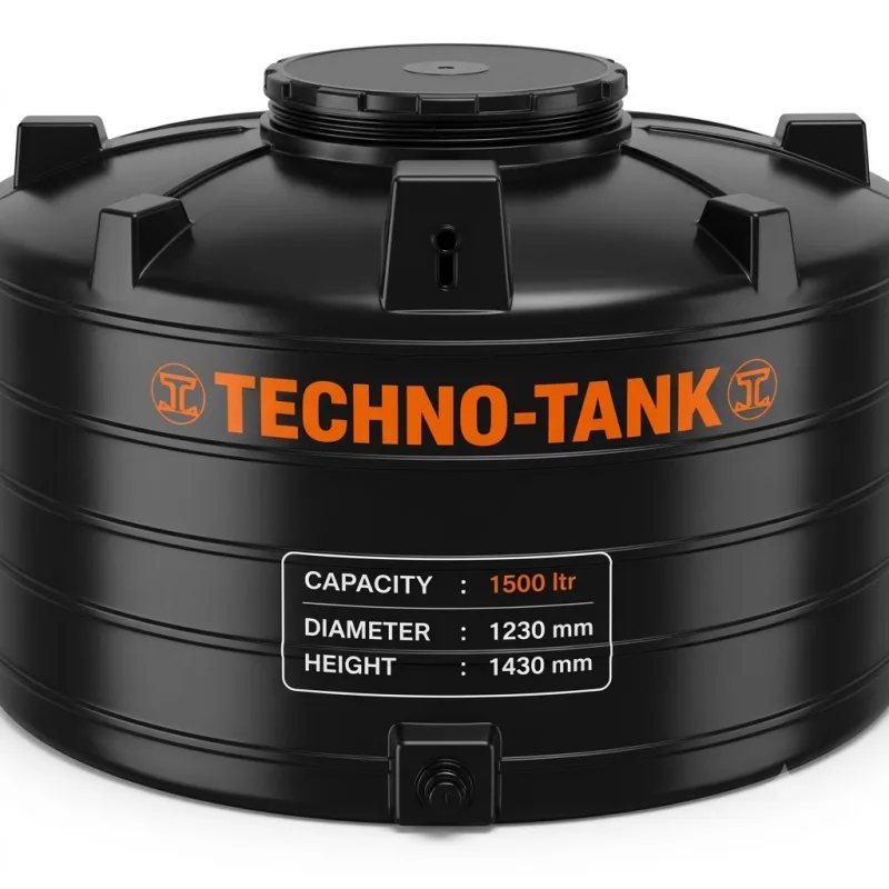 Techno Tank 1500 ltr - (Diameter 1230 x Height 1430)mm