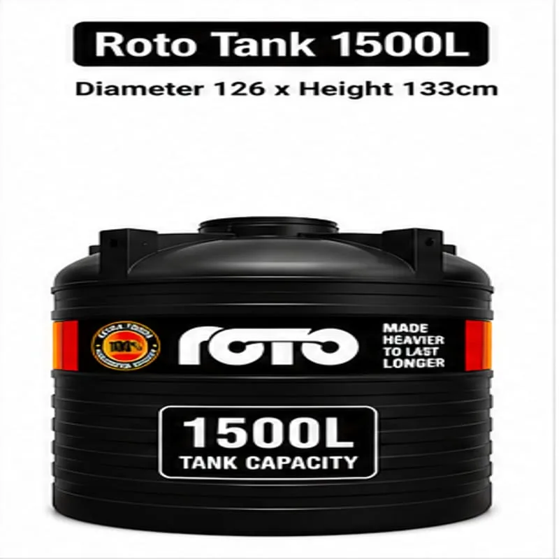 Roto Tank 1500 ltr - (Diameter 126 x Height 133)cm
