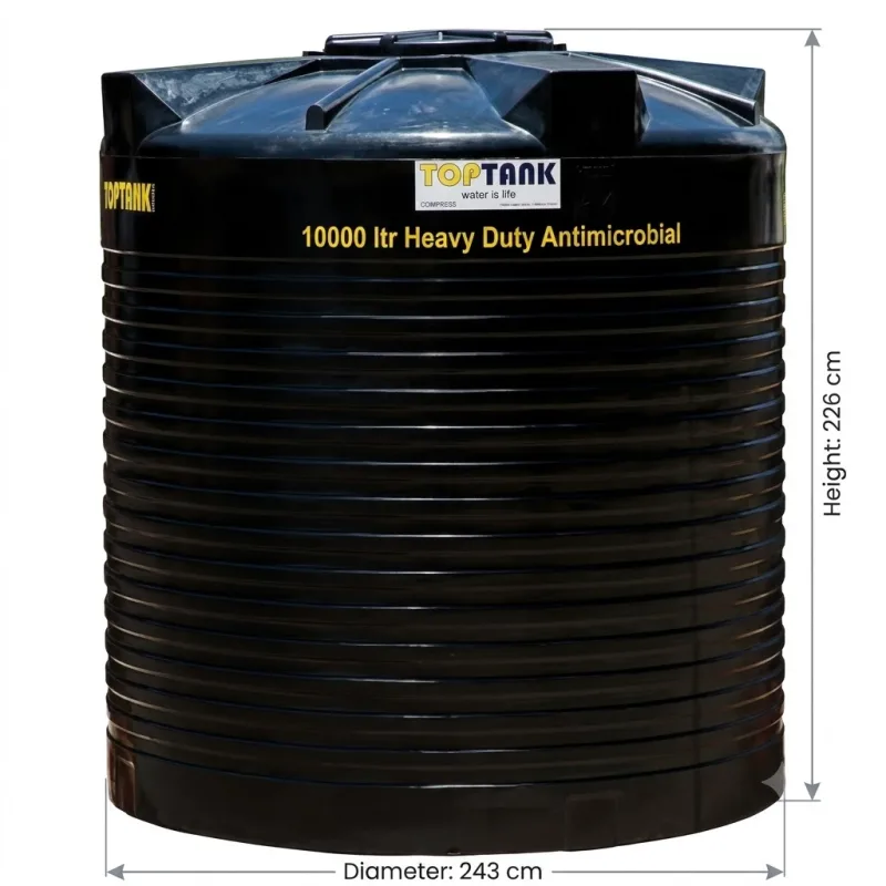 Top Tank 10000 ltr Heavy Duty Antimicrobial - (Diameter 243 x Height 226)cm