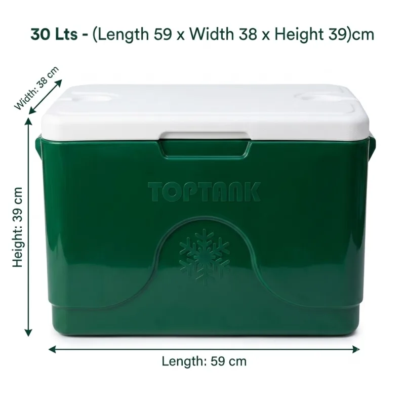 TopKool Cooler Box 30 Lts - (Length 59 x Width 38 x Height 39)cm