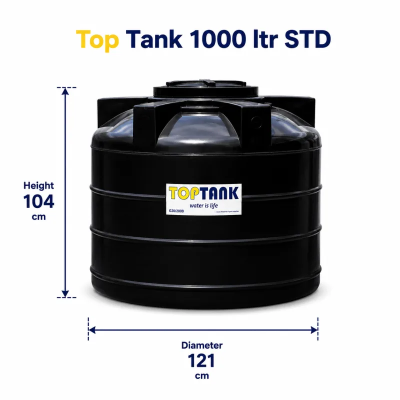 Top Tank 1000 ltr STD - (Diameter 121 x Height 104)cm