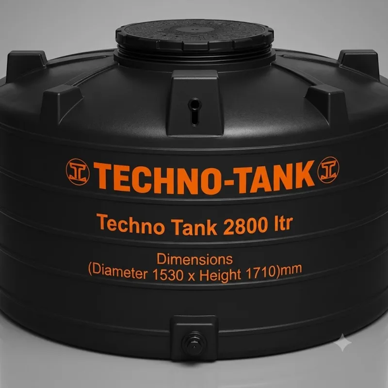Techno Tank 2800 ltr - (Diameter 1530x Height 1710)mm
