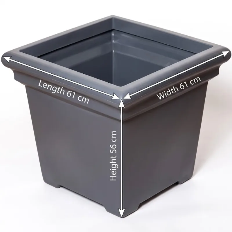 Top Planter Square Planter - (Length 61 x Width 61 x Height 56)cm