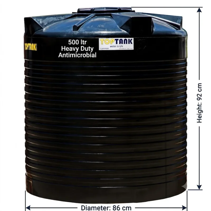 Top Tank 500 ltr Heavy Duty Antimicrobial - (Diameter 86 x Height 92)cm