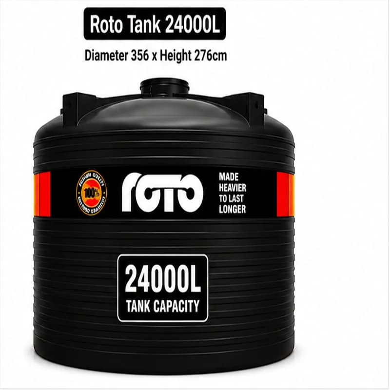 Roto Tank 24000ltr - (Diameter 356 x Height 276)cm