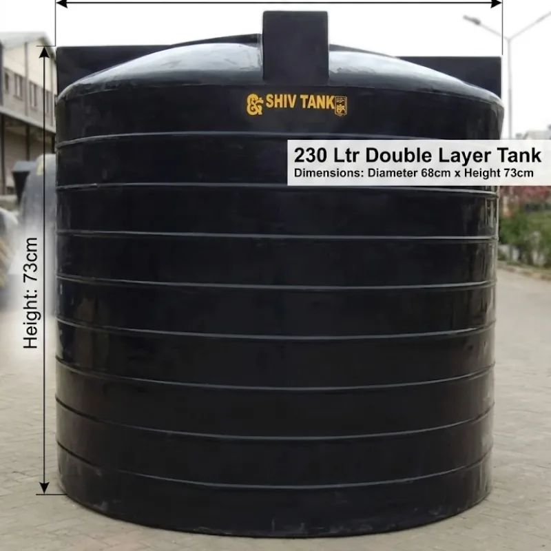 Shiv Tank 230 Ltr Double Layer Tank - (Diameter 68cm x Height 73cm)