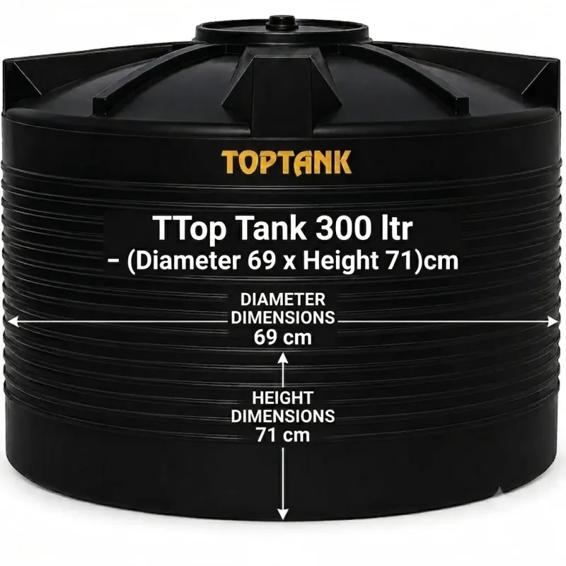 Top Tank 300 ltr - (Diameter 69 x Height 71)cm
