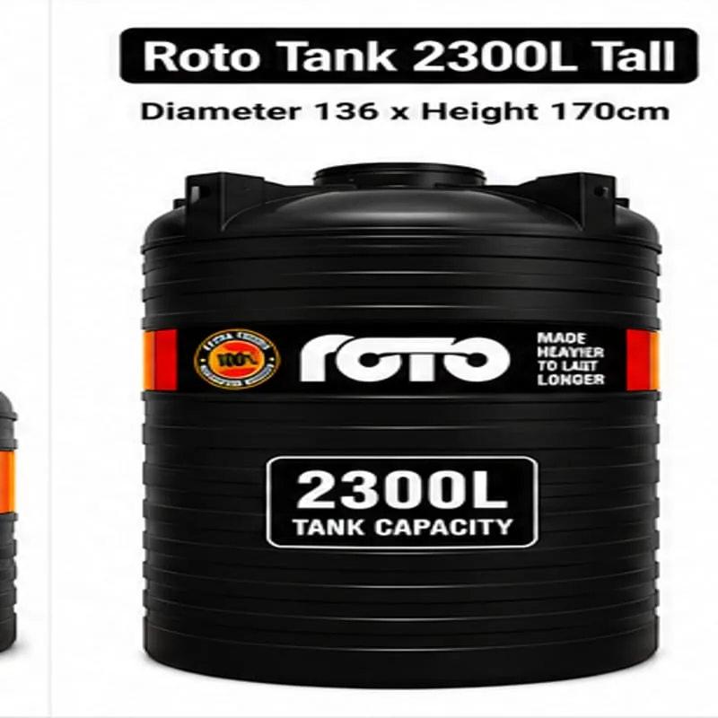 Roto Tank 2300 ltr Tall - (Diameter 136 x Height 170)cm