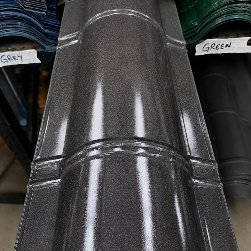 Ruiru Mabati Box Ridge Caps G30.Glossy Finished Charcoal Grey