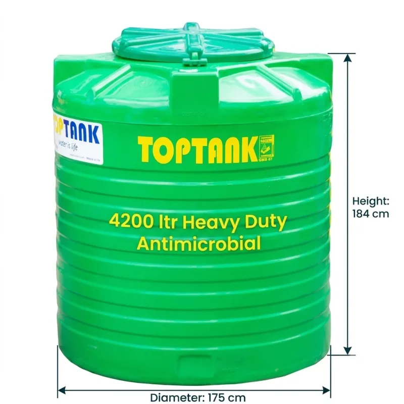 Top Tank 4200 ltr Heavy Duty Antimicrobial - (Diameter 175 x Height 184)cm