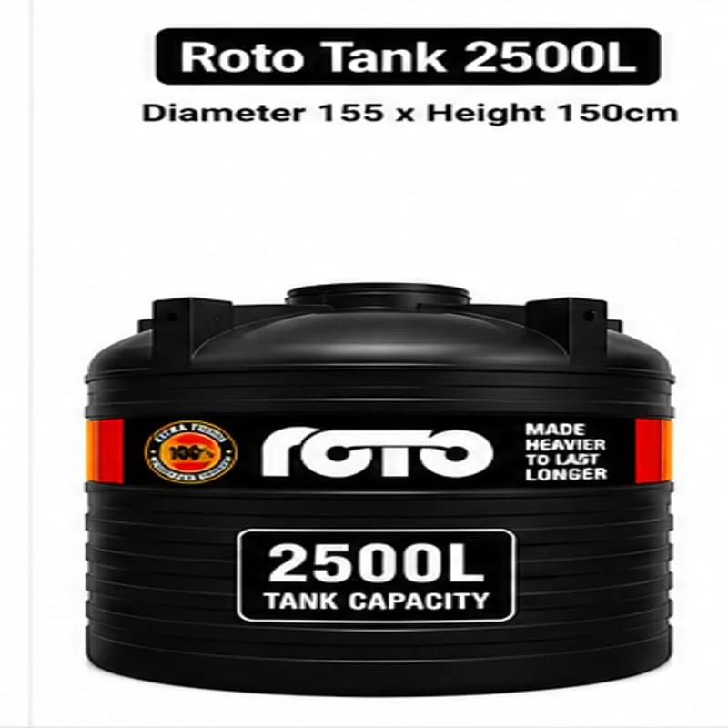 Roto Tank 2500 ltr - (Diameter 155 x Height 150)cm