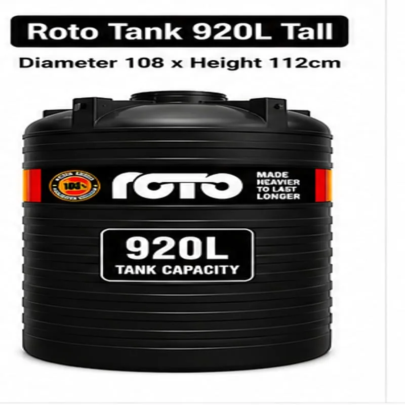 Roto Tank 920 ltr Short - (Diameter 126 x Height 82)cm