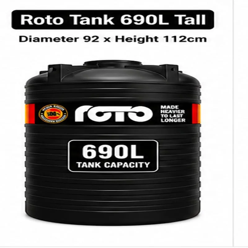 Roto Tank 690 ltr Tall - (Diameter 92 x Height 112)cm