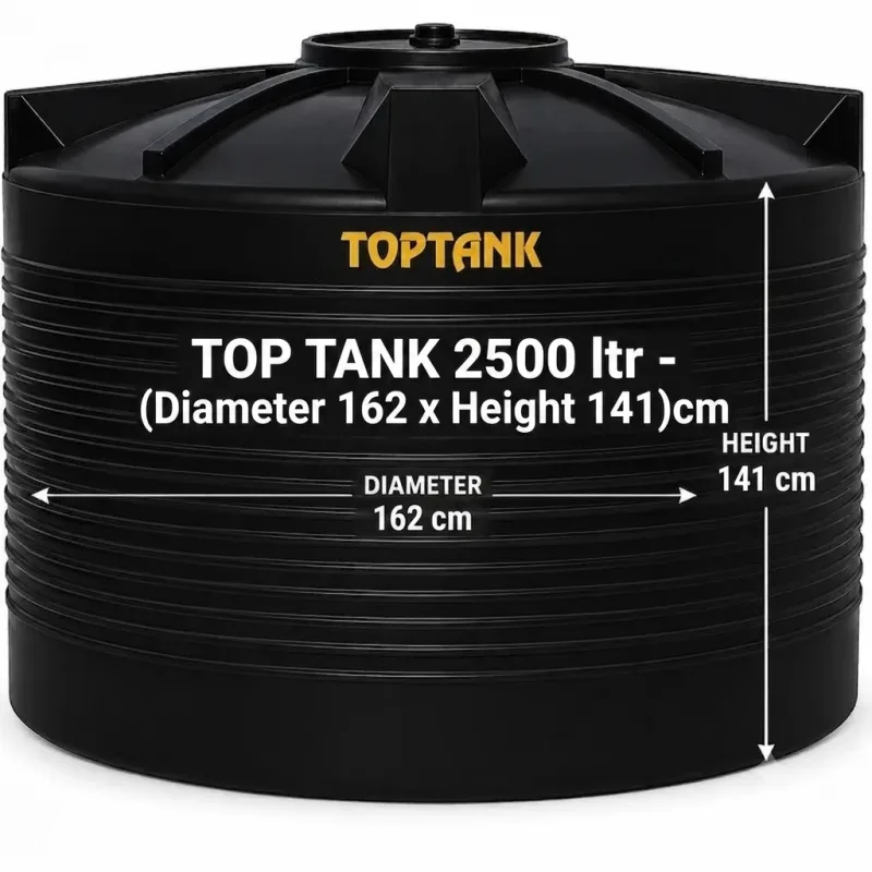 Top Tank 2500 ltr - (Diameter 162 x Height 141)cm