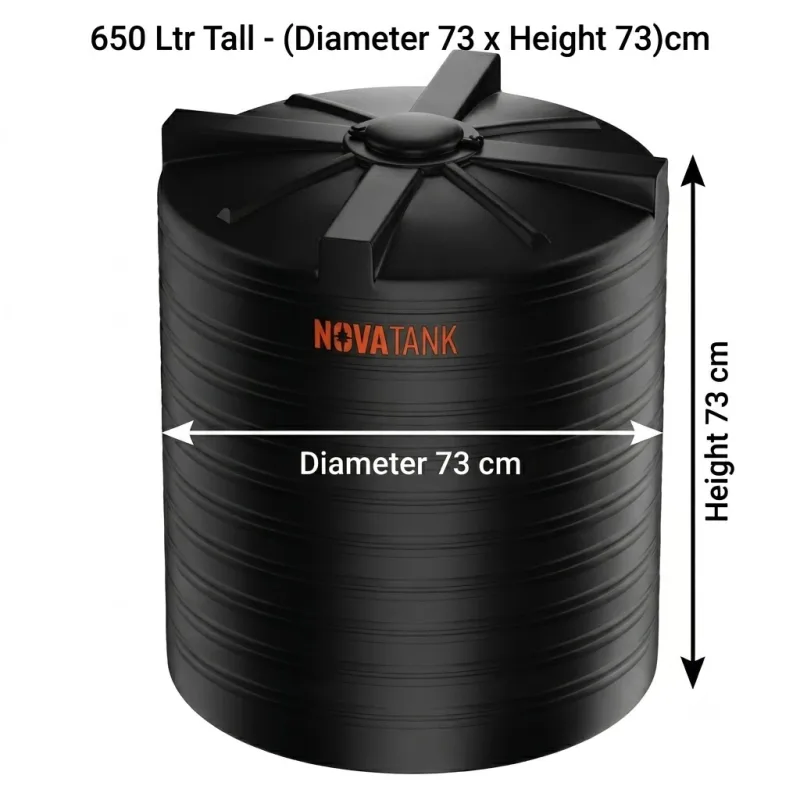 Nova Tank 650 Ltr Tall - (Diameter 73 x Height 73)cm