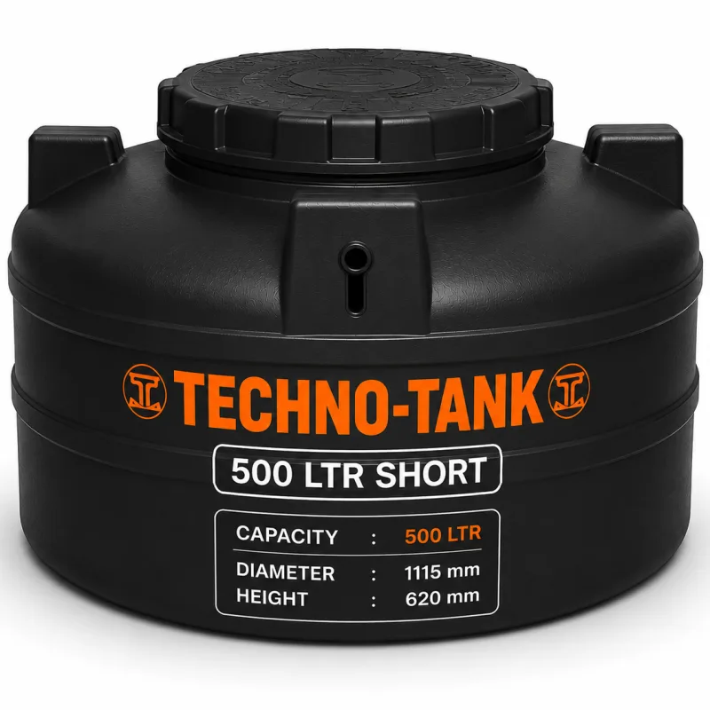 Techno Tank 500 ltr short - (Diameter 1115 x Height 620)mm