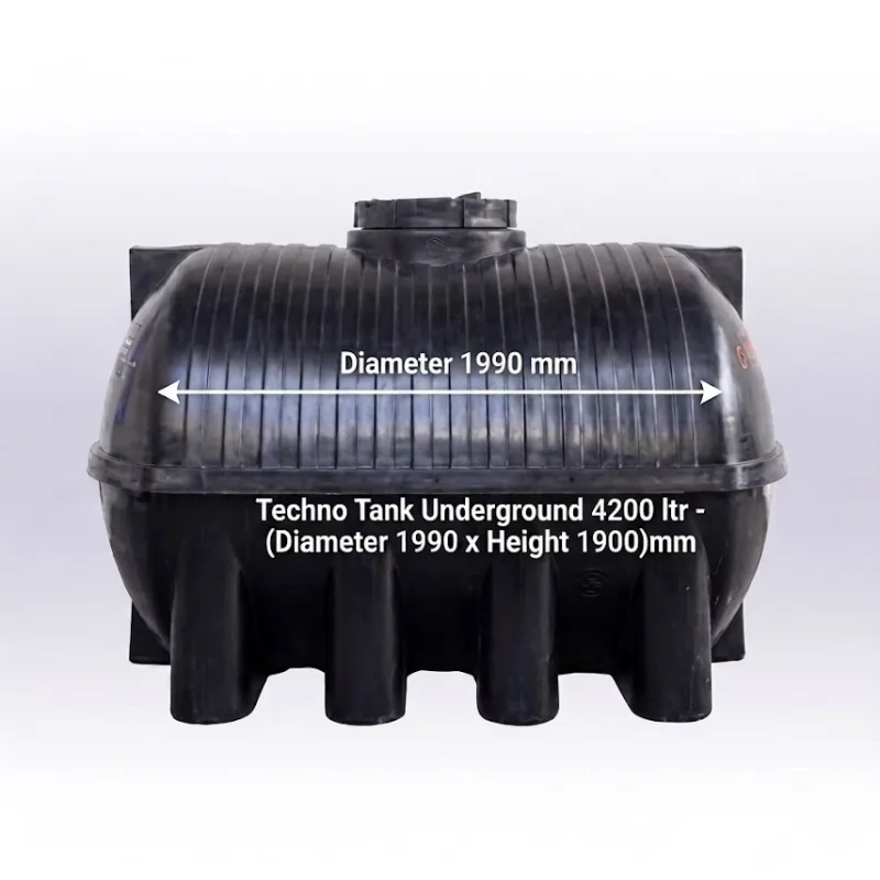 Techno Tank Underground 4200 ltr - (Diameter 1990 x Height 1900)mm