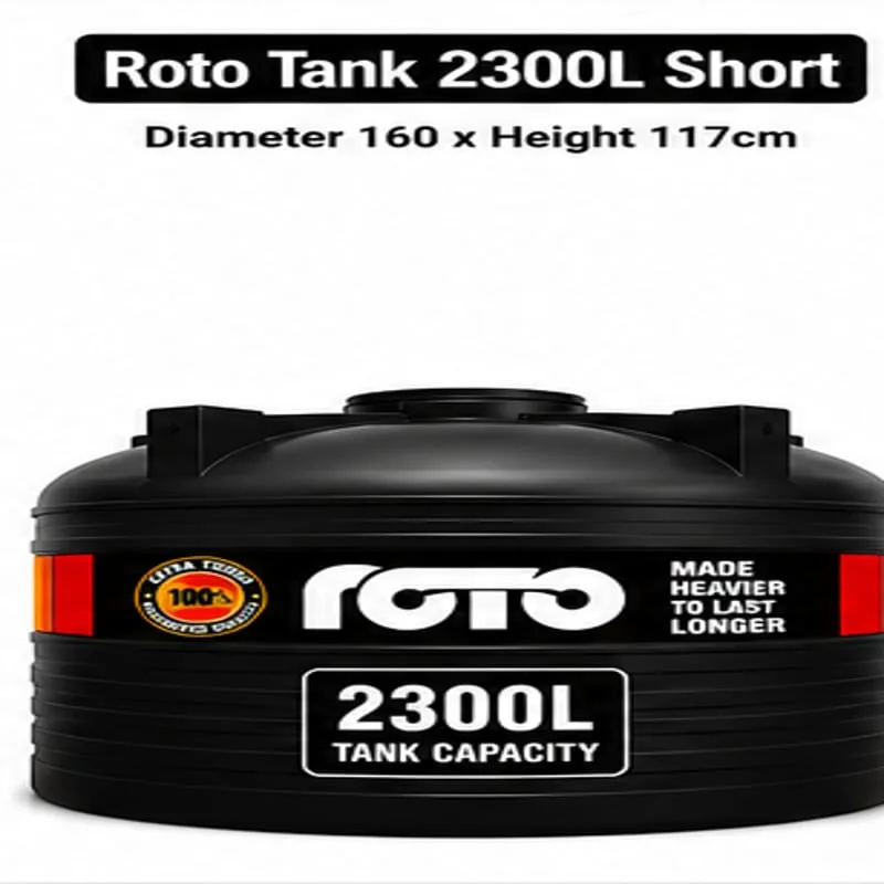 Roto Tank 2300 ltr Short - (Diameter 160 x Height 117)cm