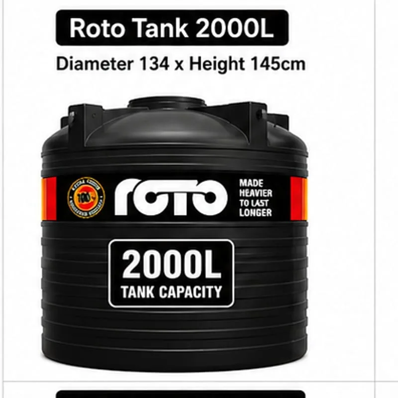 Roto Tank 2000ltr - (Diameter 134 x Height 145)cm