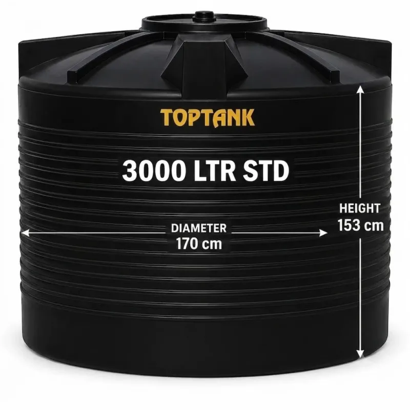 Top Tank 3000 ltr STD- (Diameter 170 x Height 153)cm