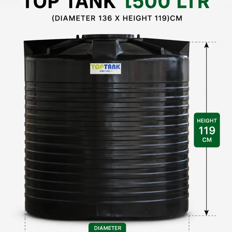 Top Tank 1500 ltr - (Diameter 136 x Height 119)cm