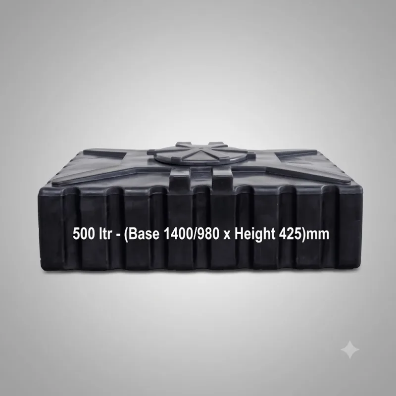 Techno Tank Rectangular 500 ltr - (Base 1400/980 x Height 425)mm